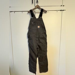 Carhartt Men’s Relaxed-fit Duck Bib Overall in Graphite - Size 32x32